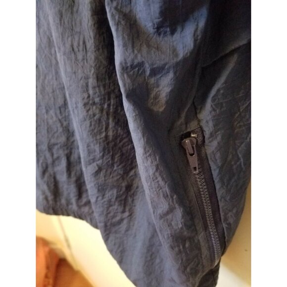 VTG Reebok Wind Breaker Nylon Jacket Embroidered Logo White Blue Track XL - Picture 6 of 11